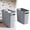 Grey, variant on Small Trash Can Small Trash Can - Slim Plastic Wastebasket For Bathroom Kitchen Hotel Room Office Home - Space-Saving Waste Bin With Lid - Easy Clean Indoor Outdoor Use