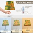 thumbnail image 4 of WOBOGO The Pattern Of Orange and Lime Slices Table Lamps Bedroom 3-Speed Dimmable Farm Style with Fabric Shade for Reading and Home Office, 4 of 8