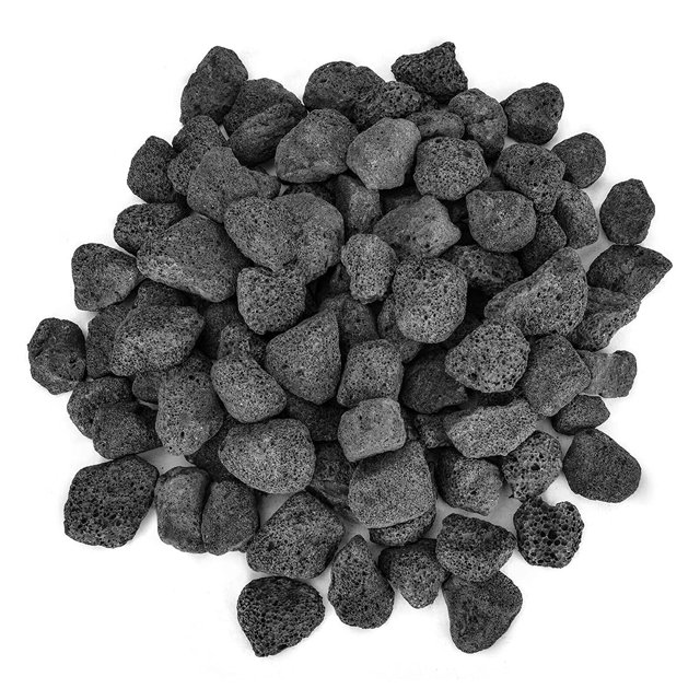 Gránulos de Roca de Lava Stanbroil Negra 4.5 kg para Cuencos de Fuego