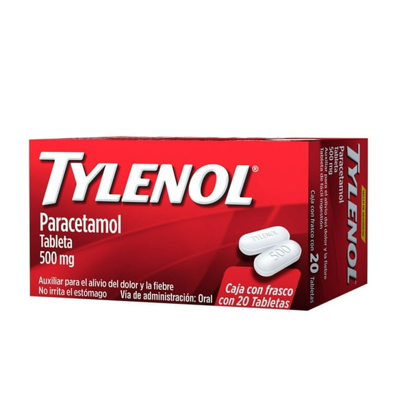 Tylenol 500 mg 20 tabletas
