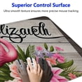 thumbnail image 3 of Mouse Pad Pink Floral Mousepad with Name Office Desk Accessories for Women, 3 of 6
