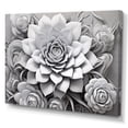 thumbnail image 2 of Designart "Monochrome Succulent Simplicity II" Succulent Wall Art Prints, 2 of 7