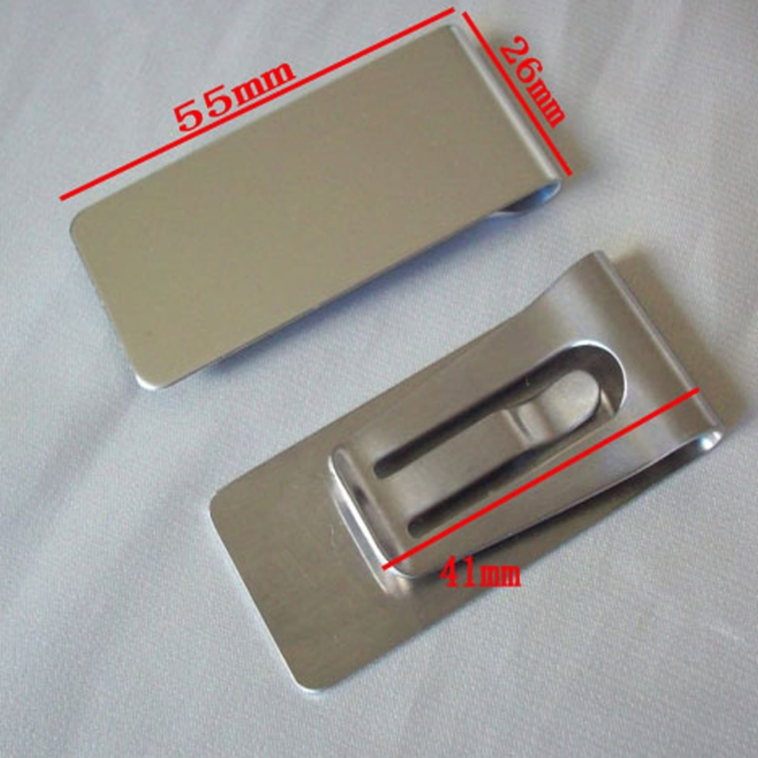 NEW Silver Stainless Steel Money Clip Durable Compact Stylish Design 