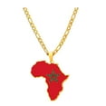 thumbnail image 1 of Collier Pendentif Carte de l'Afrique Unique Pièce Statement pour Collier à la Mode Africains Individus Léger Maroc, 1 of 9