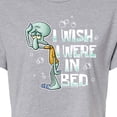 thumbnail image 3 of SpongeBob SquarePants - Squidward Bed - Juniors Cropped Cotton Blend T-Shirt, 3 of 6