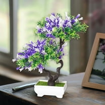 Artificial Bonsai Tree-Fake Plant in Pot Artificial Plants, Faux Bonsai Pine Bonsai Artificial Plants for Home Decor Indoor, Office/Windowsill/Yard,Desktop Display 50% Saving