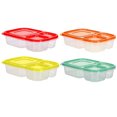 thumbnail image 1 of 1-4pcs PP Microwave Lunch Box Reusable Dinnerware Food Storage Container School Office Portable Bento Box Lunch Case 4pcs set A, 1 of 6
