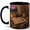 Black, variant on Gentle Journal Desk 11oz Ceramic Mug, Candlelit Writing Nook Art