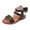 Black, variant on XIMIN Toddler Little Girls Open-Toe Sandals with Bow Back Detail Non-Slip Rubber Sole Summer Shoes for Casual Dressy Beach Wear (White, 12-18 Months)
