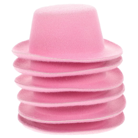 UPOUART 6Pcs Cute Pet Hat Pink Cloth Party Decoration for Dog Owners