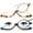 Blue+Brown, variant on 2Pcs Makeup Reading Glasses Womens Magnifying Readers Eye Make Up Glasses