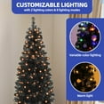 thumbnail image 5 of ModFusion 6 Ft Pre-Lit Artificial Slim Pencil Christmas Tree, 700 Branch Tips, 200 Lights, 5 of 9