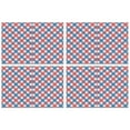 thumbnail image 1 of Napperons pour Table à Manger Tapis de Table à Carreaux Rouges pour Baby Showers Mariages Anniversaires-Carreaux Rouges 4 Pcs, 1 of 7