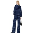 thumbnail image 3 of Stralyhd Long Sleeve Hoodies Set for Women Oversized Hooded Polka Dots Tracksuits 2026 Fall Comfort Sweatsuits Athletic 2 Pieces Set Navy L, 3 of 3