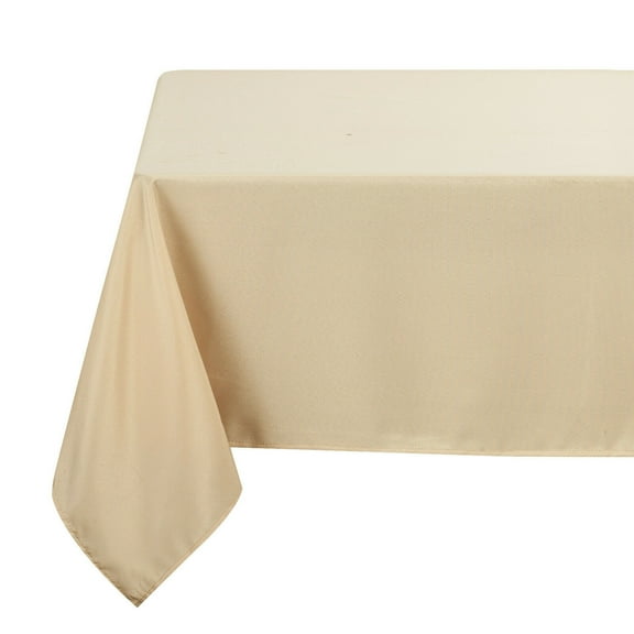 Kate Aurora Basics All Purpose Stain & Spill Proof Fabric Tablecloths - 8-10 Chairs, Gold