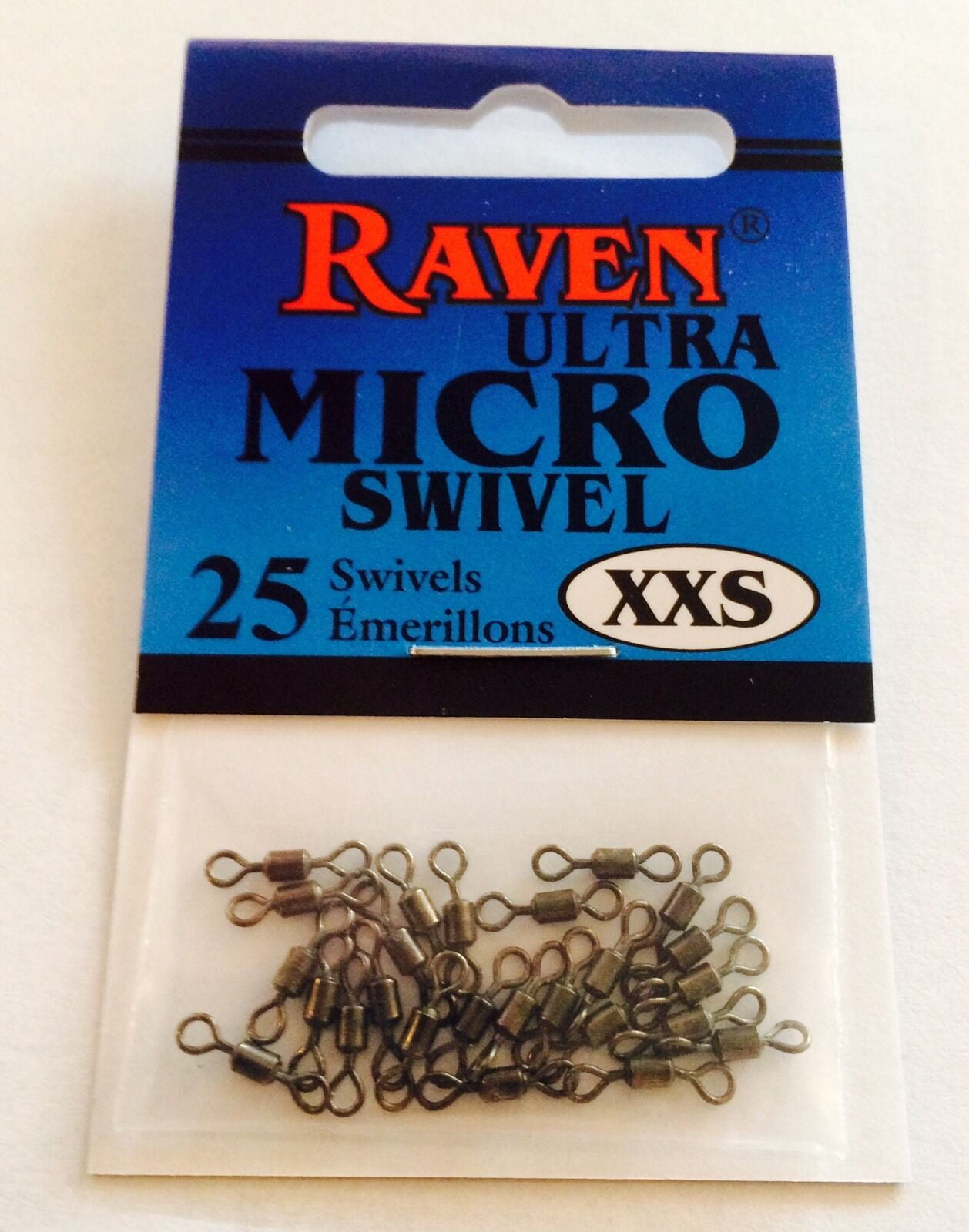 RAVEN ULTRA MICRO FISHING SWIVELS SIZES 1X-4X (XXS)