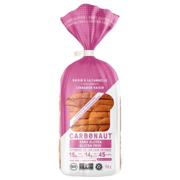 Carbonaut - Pain au Raisin à la Cannelle Sans Gluten, 550 G