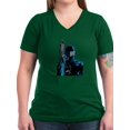 thumbnail image 1 of CafePress - G.I. Joe Snake Eyes With Gu Women's V Neck T Shirt - Women's V-Neck Dark T-Shirt, 1 of 1