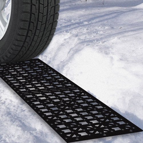 Stalwart Car Tire Snow Grabber Mats, 2 Pieces