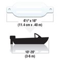 thumbnail image 2 of Fender SEACHOICE 79001 acanalado, 11 x 41 cm, blanco, para barcos de 3 a 6 m, 2 of 5