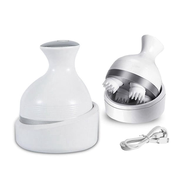 Masajeador eléctrico del cuero cabelludo, masajeador de cabeza impermeable con vibración multimodo, rascador de cabeza portátil de mano para el crecimiento del cabello, masajeador para perro