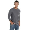 thumbnail image 2 of GIRUNS Mens Waffle Crew Neck Long Sleeve Pullover Shirts Casual Lightweight Fitted Basic T-Shirt, 2 of 5