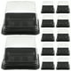thumbnail image 1 of ColoMX 100 cajas para mini pasteles: caja para pastel de luna, recipientes individuales para cupcakes, soporte de plástico transparente para postres con tapas para magdalenas y galletas de 50 g., 1 of 7