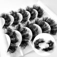 5 Pairs Natural Looking False Eyelashes Multi Layered - Walmart.com