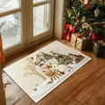 thumbnail image 2 of Christmas Decor Doormat Holiday Outdoor Front Door Rugs, Christmas Embroidered Bathroom Carpet Entrance Doormat, Elk & Rabbit Design Farmhouse Entryway Mat Rugs, Christmas Welcome Mat, 2 of 6