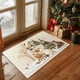 thumbnail image 4 of Christmas Holiday Embroidery Style Non-Slip Absorbent Kitchen Floor Mat, Washable Indoor Doormat for Entryway Bathroom Laundry Room Decor, 4 of 6