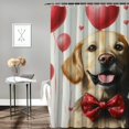 thumbnail image 2 of Patifu Cute Dog Chic Modern Bathroom Decor Shower Curtain with Hooks 100% Polyester Fiber 69"x72, 2 of 7