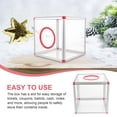 thumbnail image 3 of Transparent Acrylic Raffle Box for Tickets and Donations with Slot for Easy Storage Use, 3 of 9