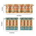 thumbnail image 6 of Boho Kitchen Curtains for Windows – Rustic Tribal Floral Print Cafe Curtains, Vintage Bohemian Geometric Panels for Home Décor, 6 of 6
