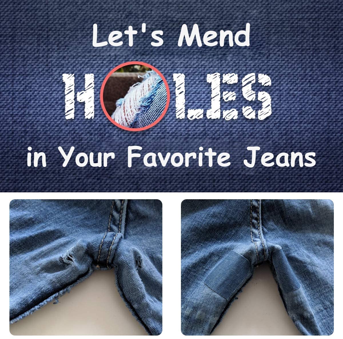 Clothing Repair 20PCS, Denim Patches 