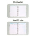 thumbnail image 4 of MOMOJIA Contemporary Weekly Schedule Notebook Recycled Paper Spirals Binding English Content Work Essential, 4 of 5