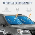 thumbnail image 4 of Naloa Blue Christmas Print 2-Piece Windshield Sunshade,Foldable Car Front Window Sun Shades,for Most Sedans SUV Truck-Small, 4 of 6