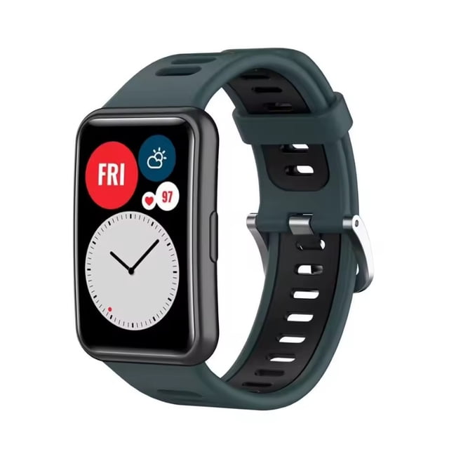 Correa Sport para Huawei Watch Fit, Silicona Premium, Talla Única, Resistente al Agua, Estilo Deportivo, Unisex