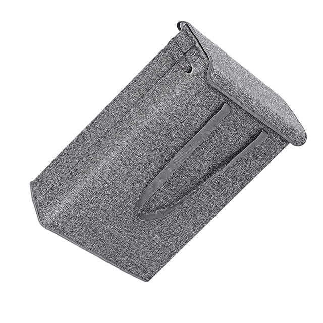 Cesto de Lavandería Cateissary 39x19x60cm Impermeable Plegable Gris