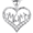 Silver, variant on Amy and Annette Sterling Silver MOM Heart Pendant Necklace with crystals from Swarovski