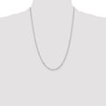 thumbnail image 4 of Sterling Silver D/C 3mm 3 Short Plus 1 Long Cable Link Chain, 4 of 4