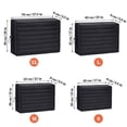 thumbnail image 3 of HOMEIORA 1pc Indoor Air Conditioner Cover, AC Cover, Double Insulation with Free Drawstring, for Inside Window Unit 17" (L) x 13" (H) x 3.5" (D), Black, 3 of 9