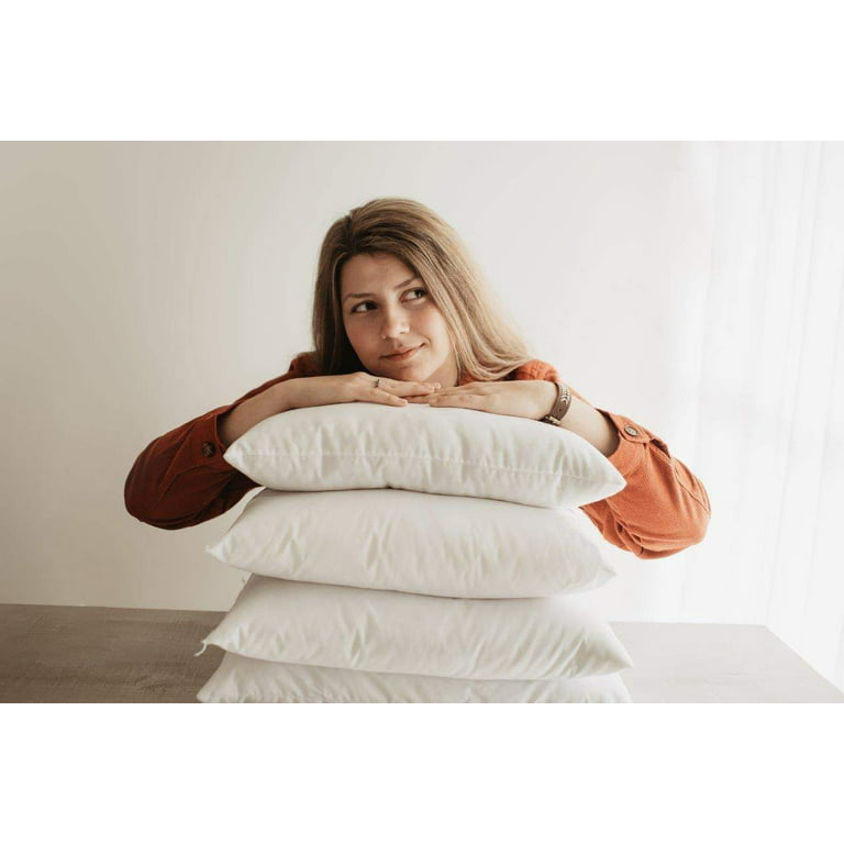 Plain Ticking Cotton Pillow Cover | 6x6 8x8 10x10 12x12 14x14 16x16 18x18 20x20 22X22 24x24 Size - UniikPillows 12x18