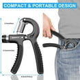 thumbnail image 5 of Hand Grip Strengthener Trainer Adjustable Resistance 11-132Lbs(5-60kg) Workout Hand Exerciser for Athletes and Musicians Fitness Guitar Pianist Hand Rehabilitation Training Squeezer Grippers,2pcs, 5 of 9