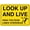 Warning Sign 1, variant on Look UP and Live High Voltage Lines Sign, 8"x12" Workplace Metal Tin Sign, Industrial Commercial Electrical Sign