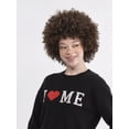 thumbnail image 3 of No Boundaries Conversational Printed Pullover with Long-Sleeves, Midweight, Women’s, 3 of 5