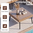 thumbnail image 4 of Dateyes 5‑Piece Rattan Outdoor Sectional Sofa Set, Light Gray Cushions Patio Conversation Furniture Set, 4 of 9