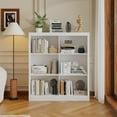 thumbnail image 1 of QinaQin Librero organizador de 6 cubos y 53 pulgadas de alto, diseño moderno con sistema antivuelco para sala, recámara u oficina en casa, 1 of 6
