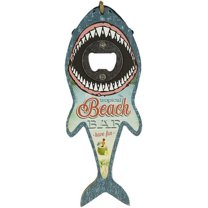 Shark Bottle Opener for Beer, Soda, and Pop Tops - Wall Mount Bartender Kitchen Barware