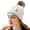 White, variant on Winter Beanie Hat for Women with Pompom Warm Fleece Lined, Women Warm Chunky Soft Knit Skull Cap for Skiing, Christmas Gifts for Her, White