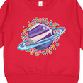 thumbnail image 3 of Inktastic Planet Saturn with Stars Toddler Sweatshirt, 3 of 4